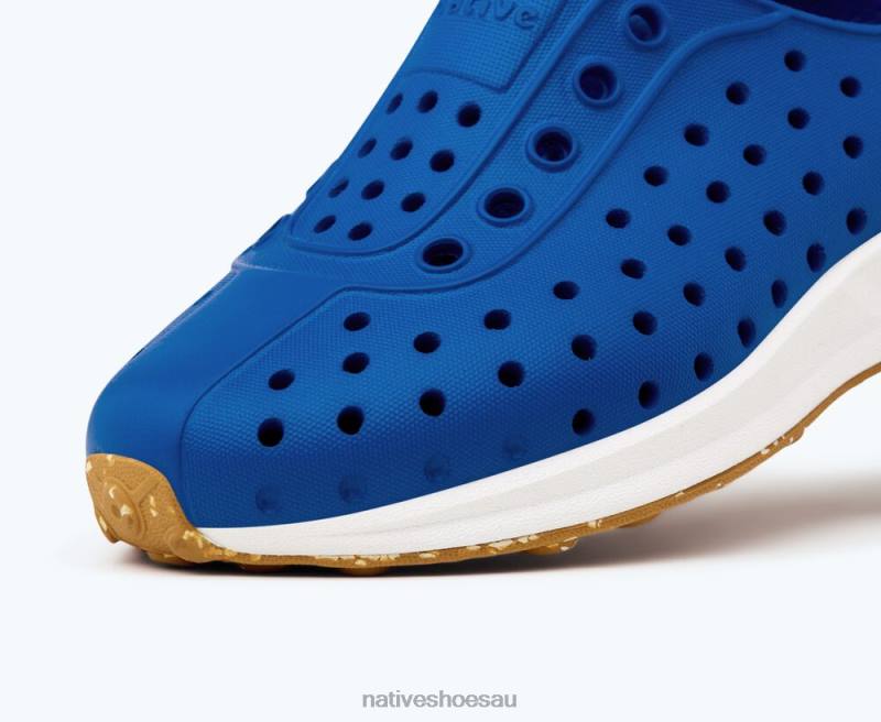 Footwear Native Shoes Robbie Sugarlite Victoria Blue/ Shell White/ Mash Speckle Rubber Kids 4DD0149