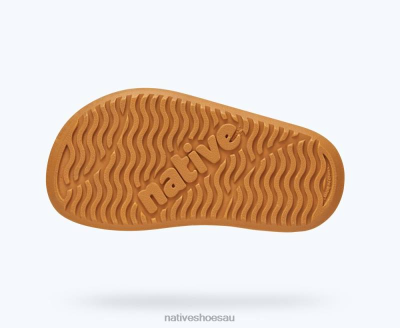 Footwear Native Shoes Charley Pigeon Grey/ Shell White/ Toffee Brown Kids 4DD096