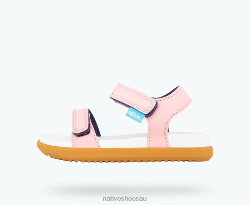 Footwear Native Shoes Charley Princess Pink/ Shell White/ Toffee Brown Kids 4DD097