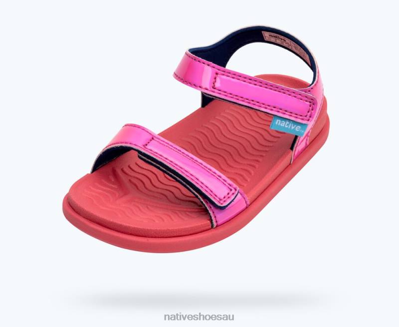 Footwear Native Shoes Charley Sugarlite Hologram Dazzle Hologram/ Dazzle Pink Kids 4DD0103