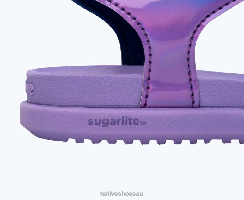 Footwear Native Shoes Charley Sugarlite Hologram Healing Hologram/ Healing Purple Kids 4DD0112