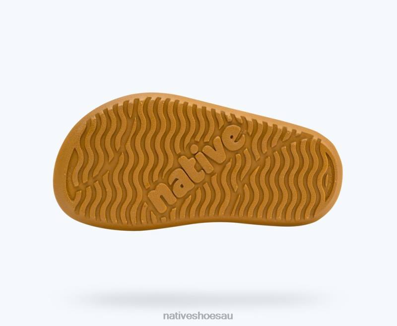 Footwear Native Shoes Charley Sugarlite Loch Green/ Shell White/ Toffee Brown Kids 4DD0111