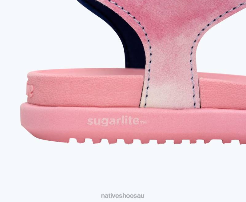 Footwear Native Shoes Charley Sugarlite Print Princess Pink/ Pastel Tie Dye Kids 4DD0110