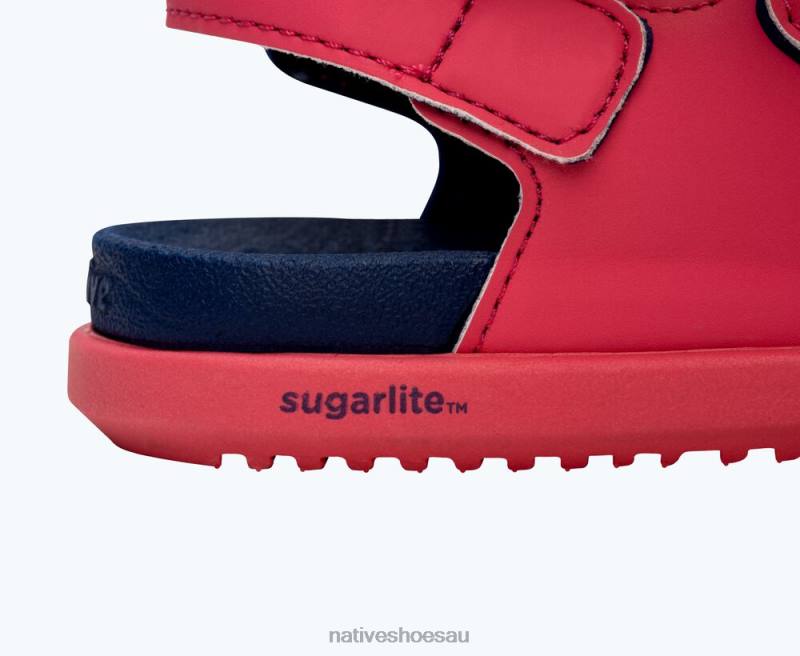 Footwear Native Shoes Frankie Sugarlite Dazzle Pink/ Regatta Blue Kids 4DD0109