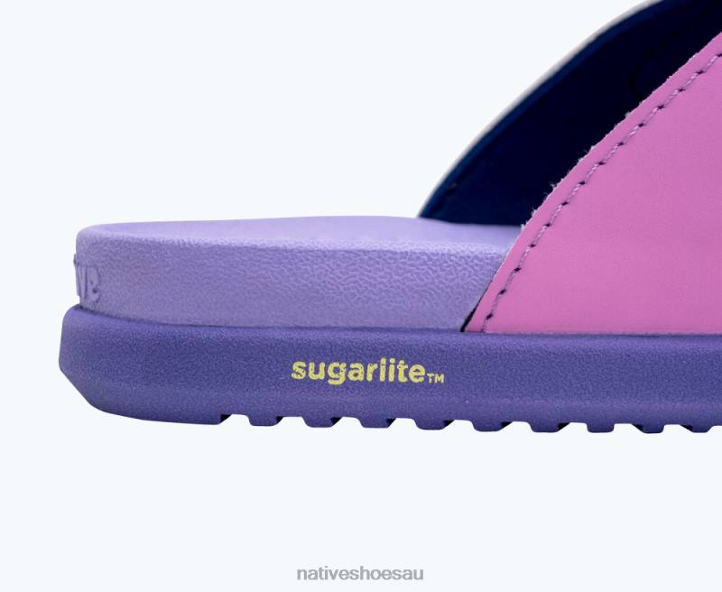 Footwear Native Shoes Frankie Sugarlite Junior Dazzle Pink/ Healing Purple/ Haze Purple/ Morning Winterberry Strap Kids 4DD091