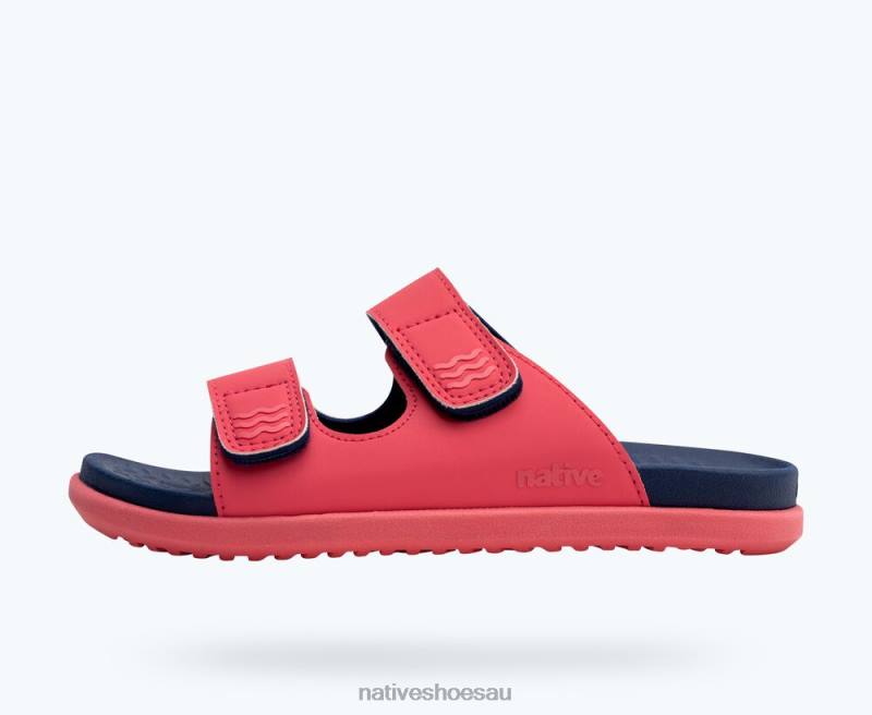 Footwear Native Shoes Frankie Sugarlite Junior Dazzle Pink/ Regatta Blue Kids 4DD093