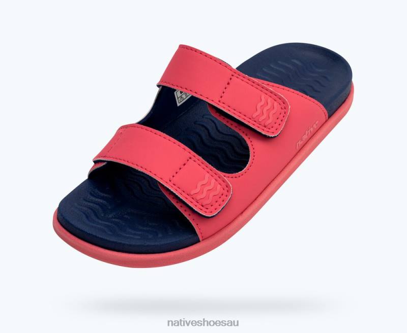 Footwear Native Shoes Frankie Sugarlite Junior Dazzle Pink/ Regatta Blue Kids 4DD093