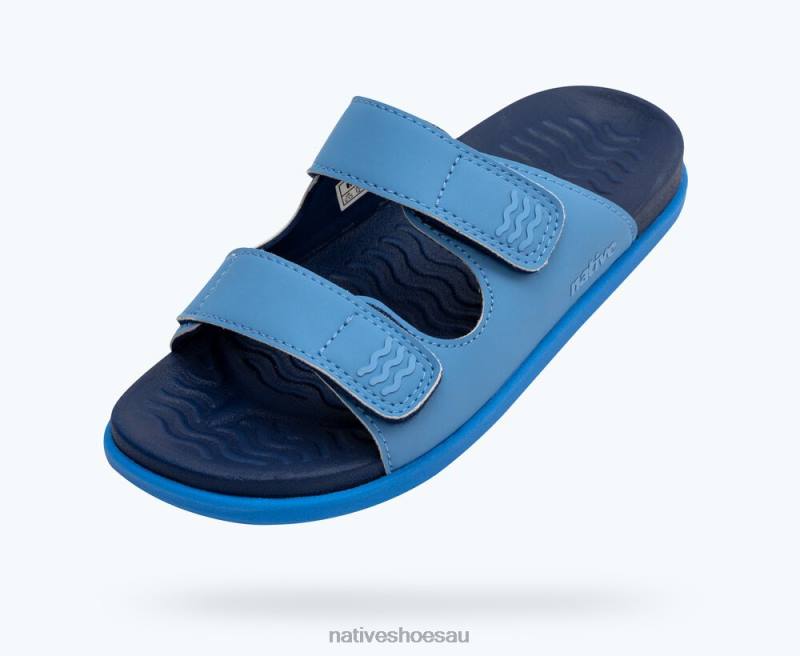 Footwear Native Shoes Frankie Sugarlite Junior Resting Blue/ Regatta Blue Kids 4DD089