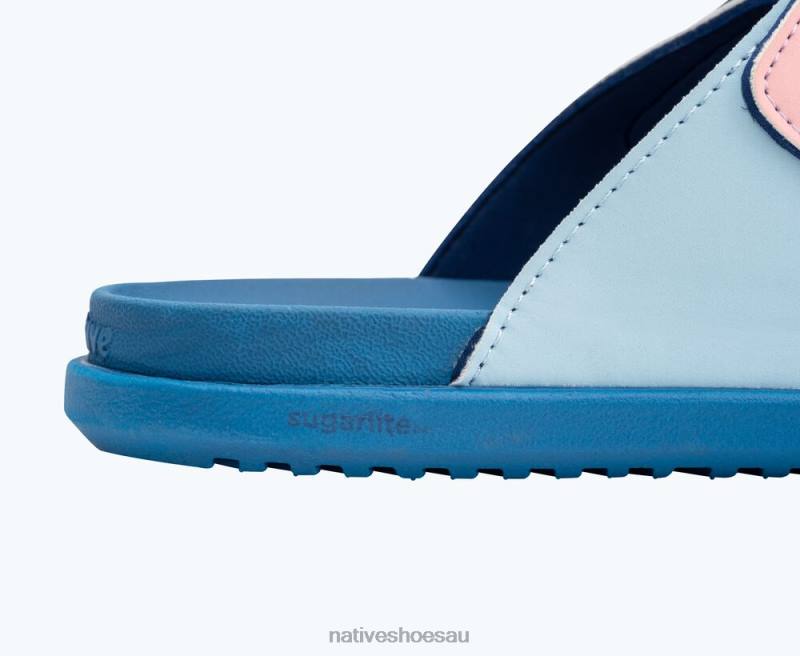Footwear Native Shoes Frankie Sugarlite Junior Sky Blue/ Vallarta Blue/ Princess Gone Bananas Straps Kids 4DD090