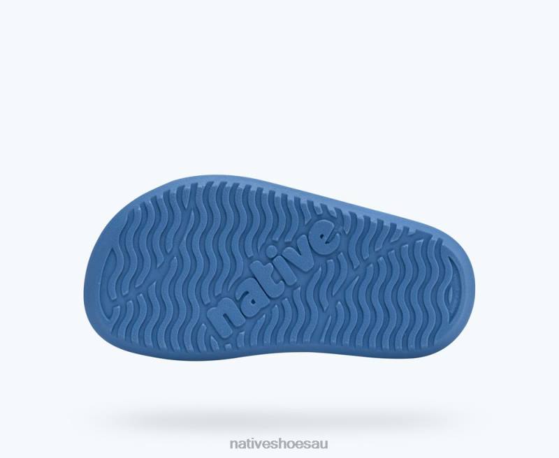 Footwear Native Shoes Frankie Sugarlite Resting Blue/ Regatta Blue Kids 4DD0106