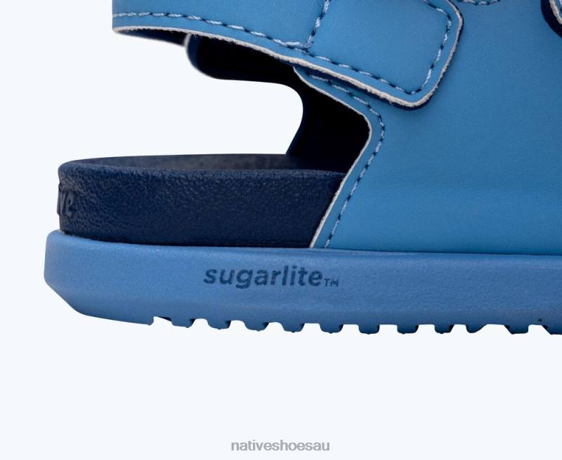 Footwear Native Shoes Frankie Sugarlite Resting Blue/ Regatta Blue Kids 4DD0106