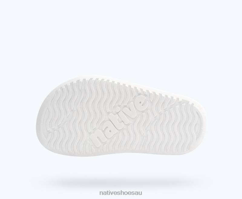 Footwear Native Shoes Frankie Sugarlite Shell White/ Jiffy Black Kids 4DD0108