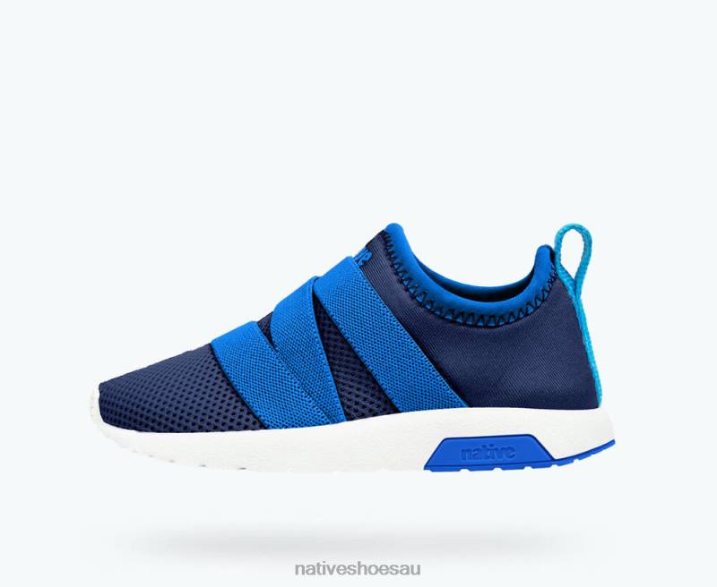 Footwear Native Shoes Phoenix Regatta Blue/ Victoria Blue/ Shell White Kids 4DD0252