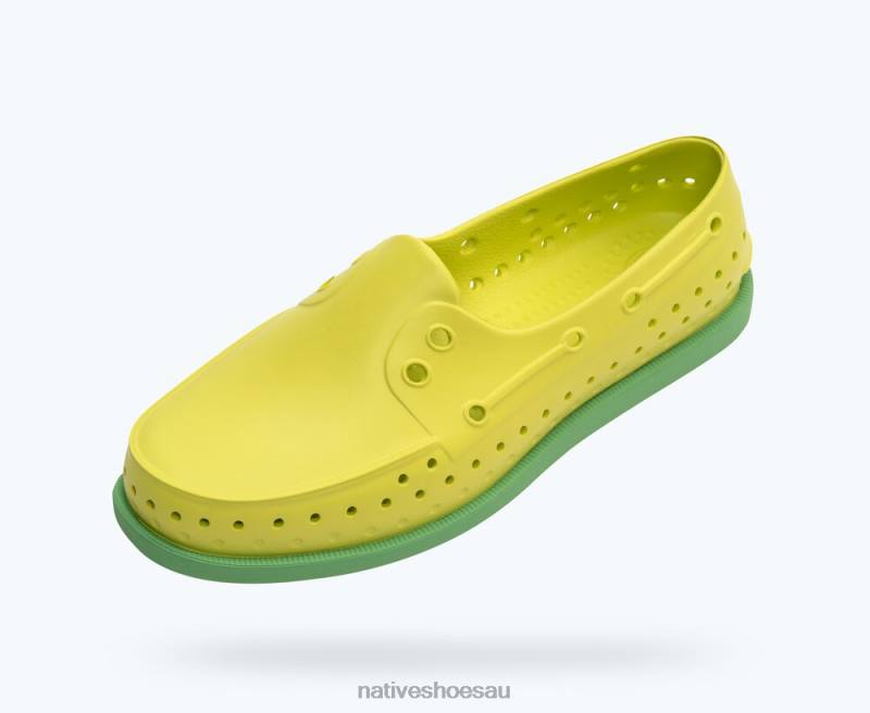 Footwear Native Shoes Howard Sugarlite Celery Green/ Candy Green/ Papaya Speckle Rubber Men 4DD024