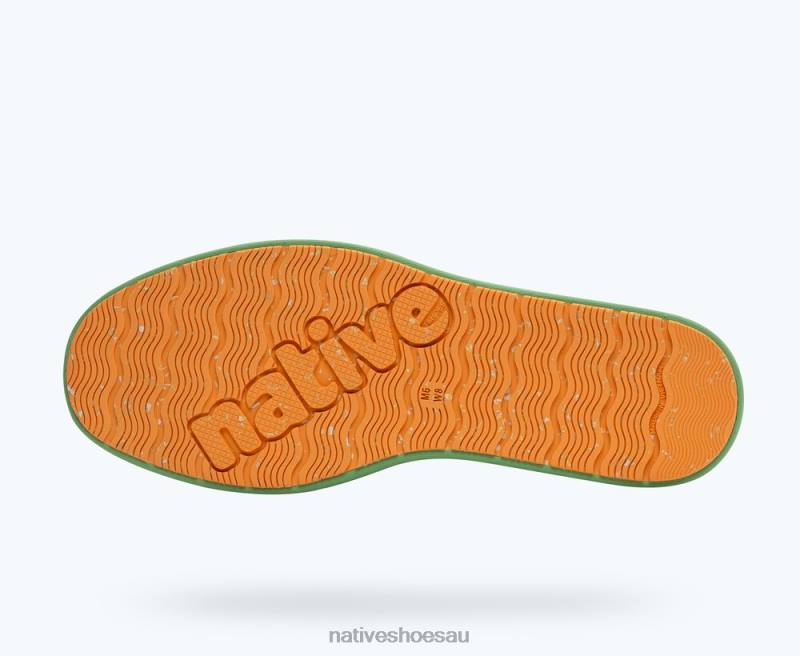 Footwear Native Shoes Howard Sugarlite Celery Green/ Candy Green/ Papaya Speckle Rubber Men 4DD024