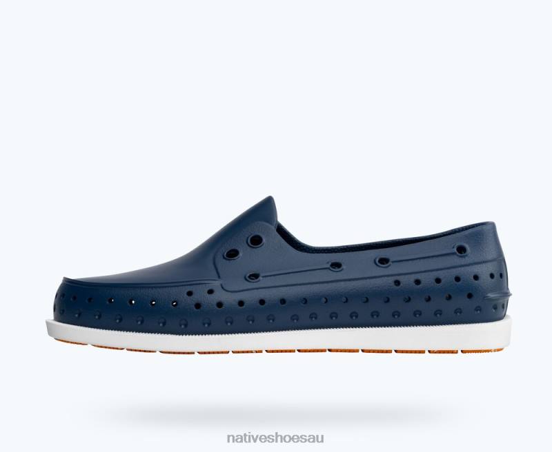Footwear Native Shoes Howard Sugarlite Frontier Blue/ Shell White/ Foxtail Speckle Rubber Men 4DD023