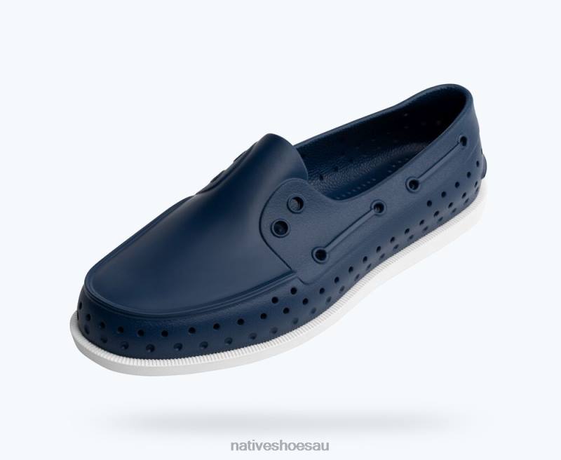 Footwear Native Shoes Howard Sugarlite Frontier Blue/ Shell White/ Foxtail Speckle Rubber Men 4DD023