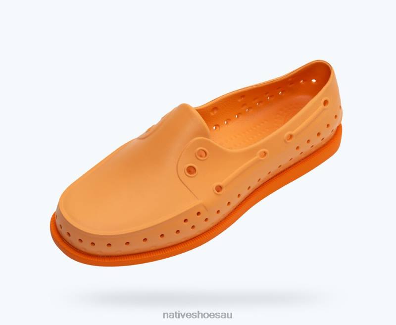 Footwear Native Shoes Howard Sugarlite Papaya Orange/ City Orange/ Sky Speckle Rubber Men 4DD033