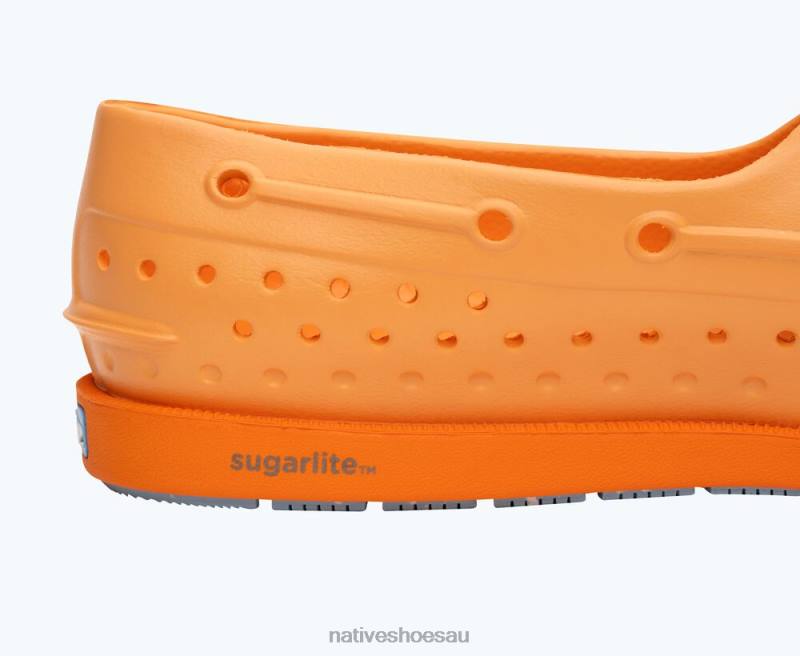 Footwear Native Shoes Howard Sugarlite Papaya Orange/ City Orange/ Sky Speckle Rubber Men 4DD033