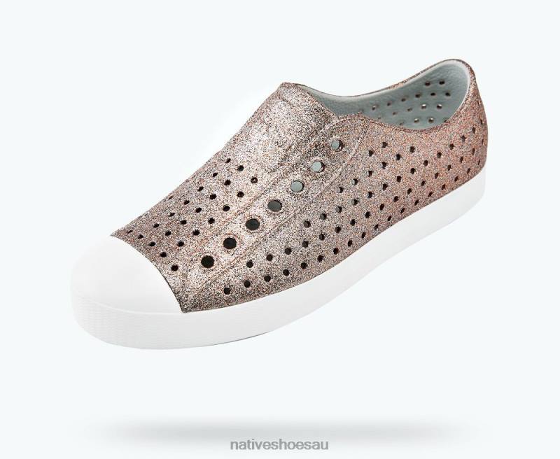 Footwear Native Shoes Jefferson Bling Metal Bling/ Shell White Men 4DD050