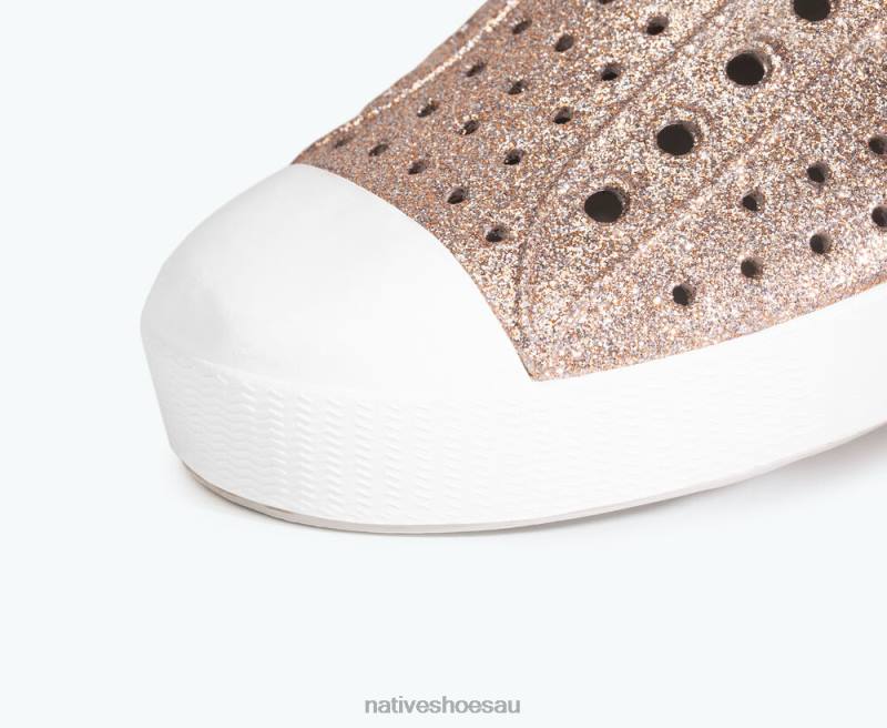 Footwear Native Shoes Jefferson Bling Metal Bling/ Shell White Men 4DD050