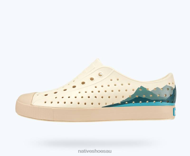 Footwear Native Shoes Jefferson Block Bone White/ Soy Beige/ Folio Mountain Block Men 4DD066