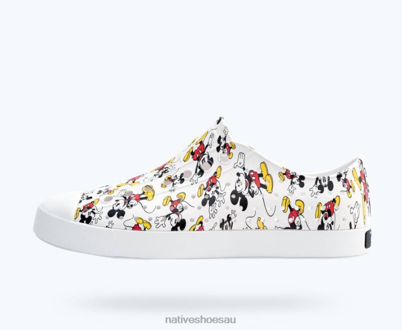 Footwear Native Shoes Jefferson Disney Print Shell White/ Mickey All Over Print Men 4DD067