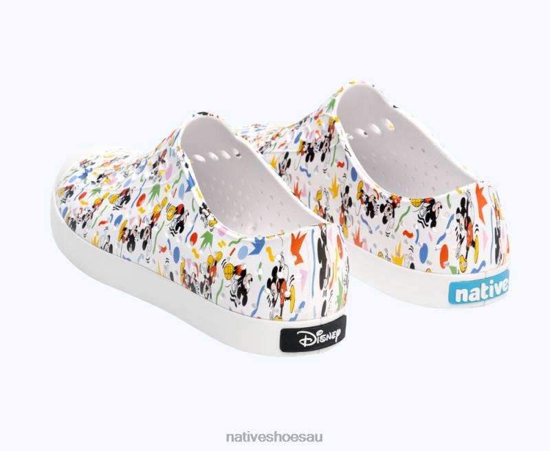 Footwear Native Shoes Jefferson Disney Print Shell White/ Rad Mickey Men 4DD071