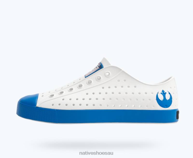 Footwear Native Shoes Jefferson Star Wars Print Shell White/ Beep Blue/ R2-D2 Men 4DD054