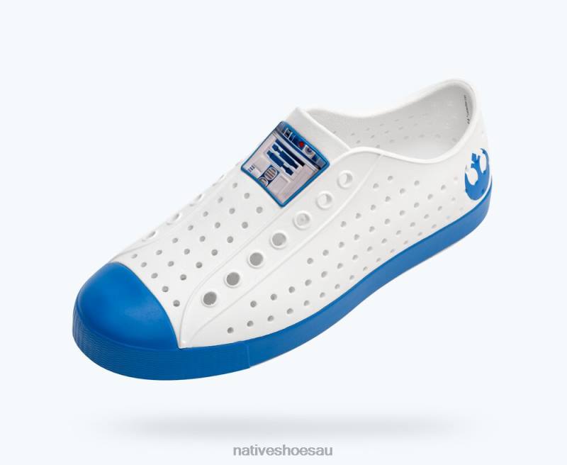 Footwear Native Shoes Jefferson Star Wars Print Shell White/ Beep Blue/ R2-D2 Men 4DD054