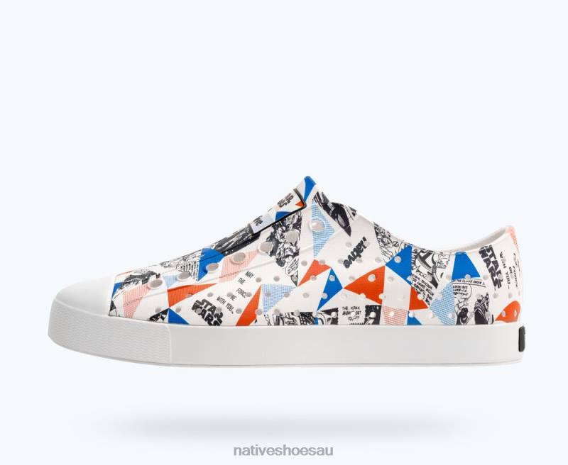Footwear Native Shoes Jefferson Star Wars Print Shell White/ Comic Mosaic AOP Men 4DD062