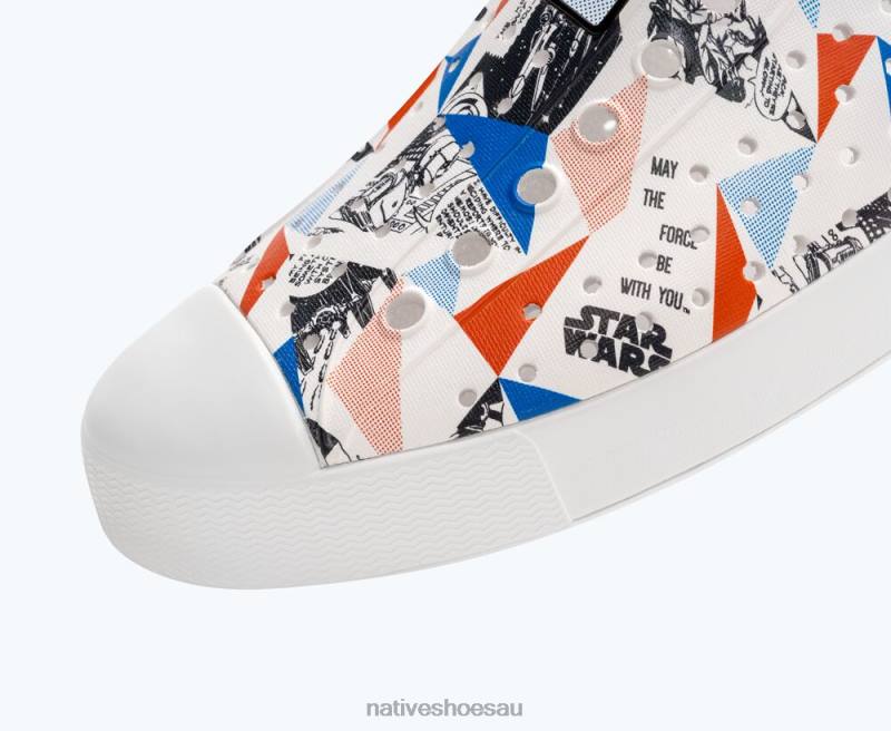 Footwear Native Shoes Jefferson Star Wars Print Shell White/ Comic Mosaic AOP Men 4DD062