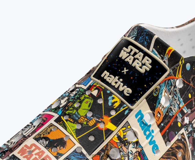 Footwear Native Shoes Jefferson Star Wars Print Shell White/ Comic Multi AOP Men 4DD028