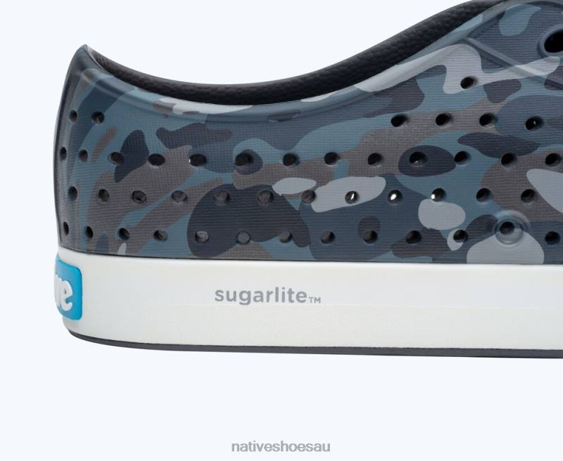 Footwear Native Shoes Jefferson Sugarlite Print Dublin Grey/ Shell White/ Pigeon EuCamo Men 4DD057