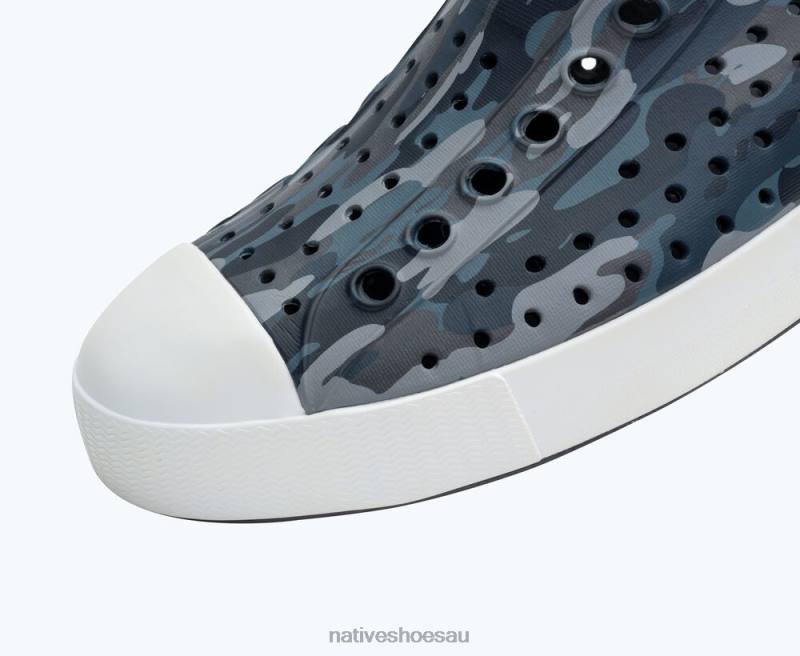 Footwear Native Shoes Jefferson Sugarlite Print Dublin Grey/ Shell White/ Pigeon EuCamo Men 4DD057