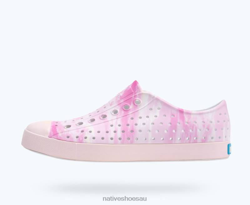 Footwear Native Shoes Jefferson Sugarlite Print Shell White/ Milk Pink/ Pink Clouds Men 4DD053