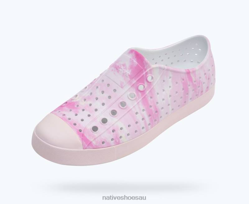 Footwear Native Shoes Jefferson Sugarlite Print Shell White/ Milk Pink/ Pink Clouds Men 4DD053