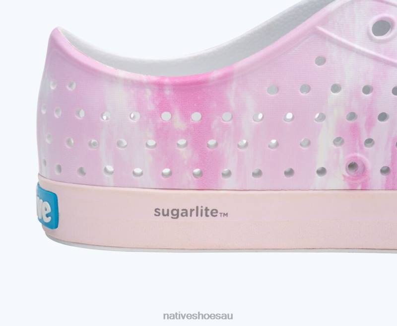 Footwear Native Shoes Jefferson Sugarlite Print Shell White/ Milk Pink/ Pink Clouds Men 4DD053