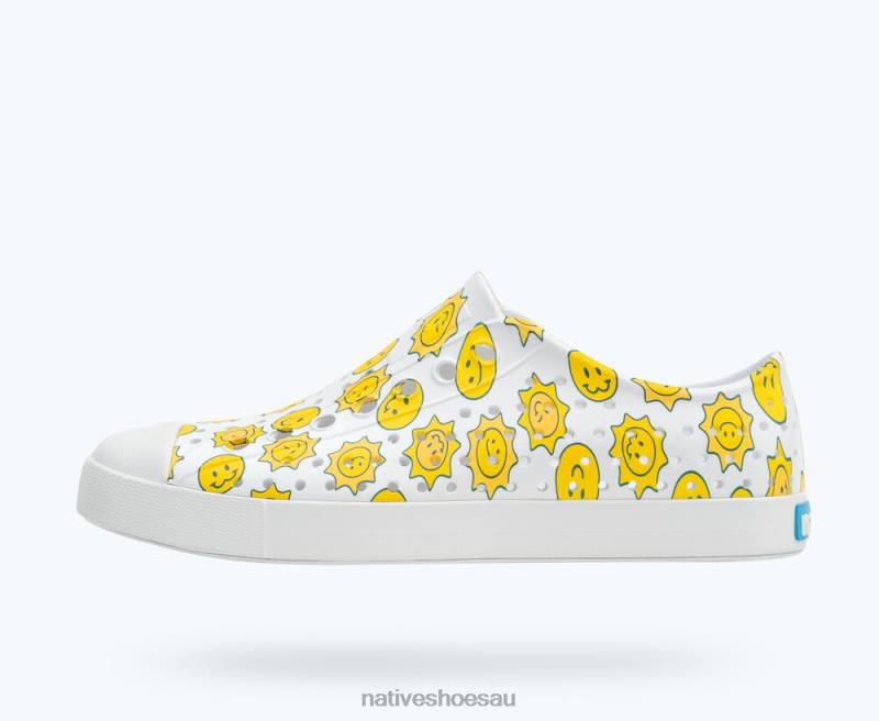 Footwear Native Shoes Jefferson Sugarlite Print Shell White/ Raincoat Sunsmile Men 4DD022