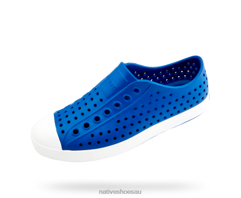 Footwear Native Shoes Jefferson Victoria Blue/Shell White Men 4DD045
