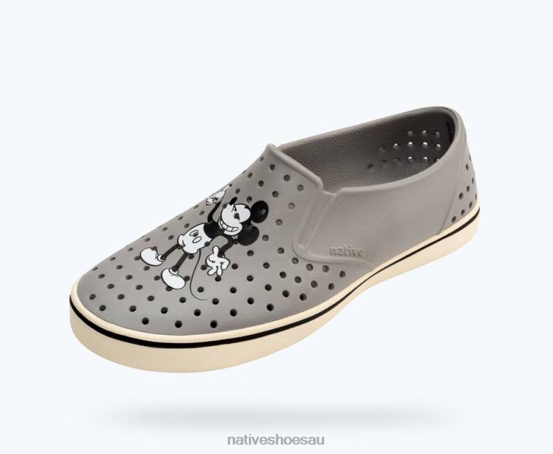 Footwear Native Shoes Miles Disney Print Pigeon Grey/ Bone White/ Previntage Mickey Men 4DD069