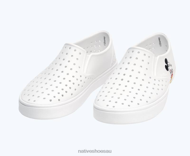 Footwear Native Shoes Miles Disney Print Shell White/ Standing Mickey Men 4DD072