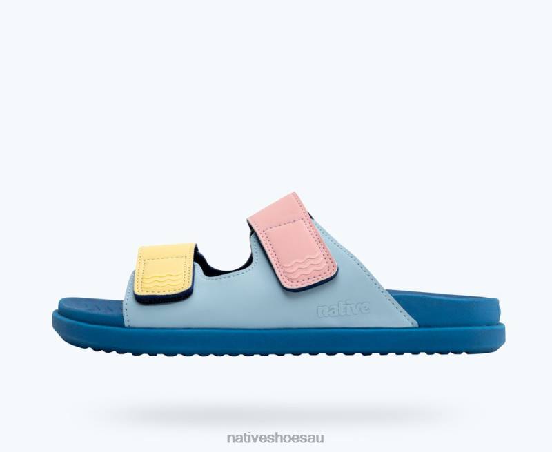Footwear Native Shoes Frankie Sugarlite Sky Blue/ Vallarta Blue/ Princess Gone Bananas Straps Men 4DD011