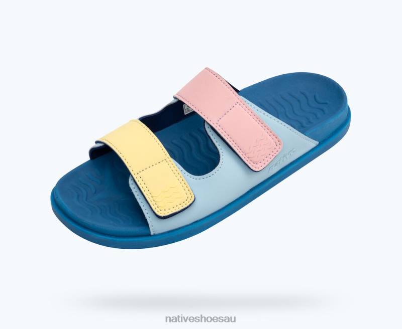 Footwear Native Shoes Frankie Sugarlite Sky Blue/ Vallarta Blue/ Princess Gone Bananas Straps Men 4DD011
