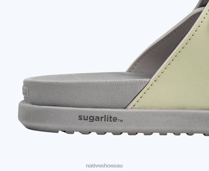 Footwear Native Shoes Frankie Sugarlite Tea Green/ Pigeon Grey/ Chartreuse Trip Straps Men 4DD04