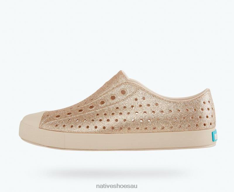 Footwear Native Shoes Jefferson Bling Rock Salt Bling/ Rock Salt Pink Women 4DD077