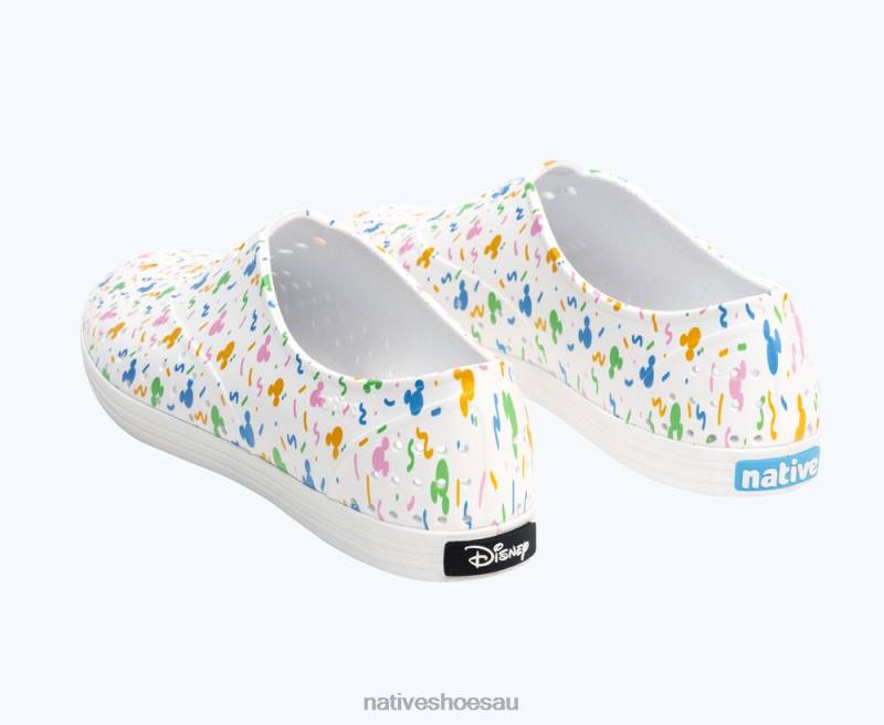 Footwear Native Shoes Jericho Disney Print Shell White/ Pastel Rad Confetti Women 4DD082